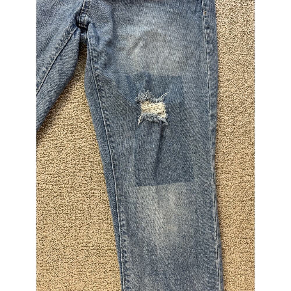 Gap Jeans Girlfriend Mid Rise Patchwork Distresse… - image 4